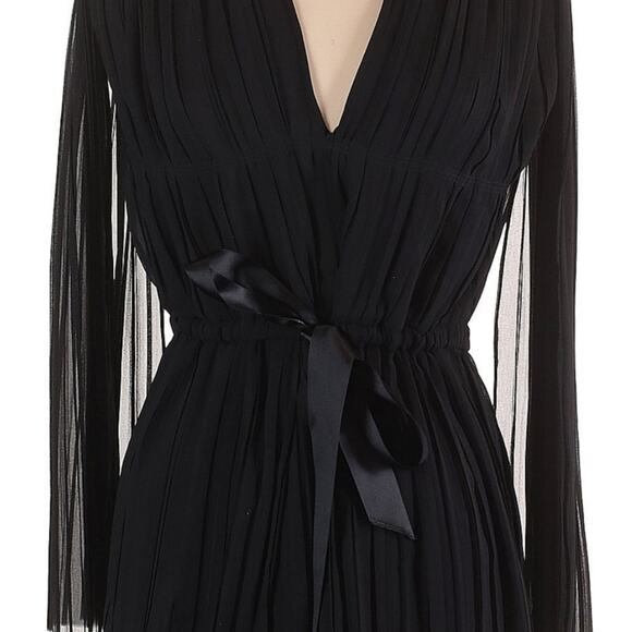 TRE by Natalie Ratabesi The Lido pleated sleeveless black mini party dress Sz 6 - Picture 3 of 9